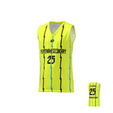 Basketball Jersey Lighting Strips - Neon Yellow